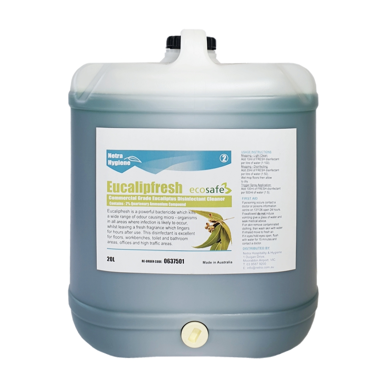 Disinfectant Eucalyptus 20 Litre Byars Packaging