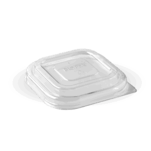 PET Lid For 280ml & 480ml Biocane Square Base