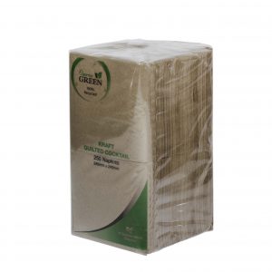 Cocktail Napkin Quilted - Natural Kraft