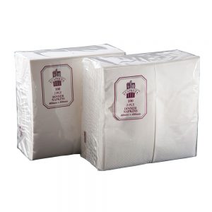Dinner Napkin 2 Ply GT Fold - White - Caprice