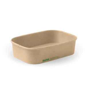 Bioboard Takeaway Rectangular Container - Kraft - 500ml