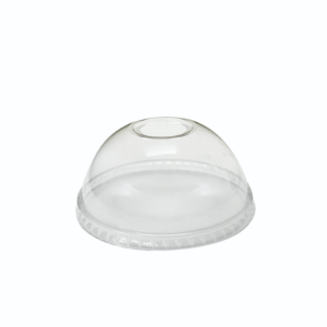 PET Dome Lid with Hole to suit 10oz RPET Cup