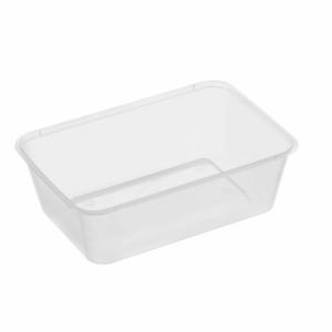 Rectangle Container Smooth 'G' - Clear- 700ml