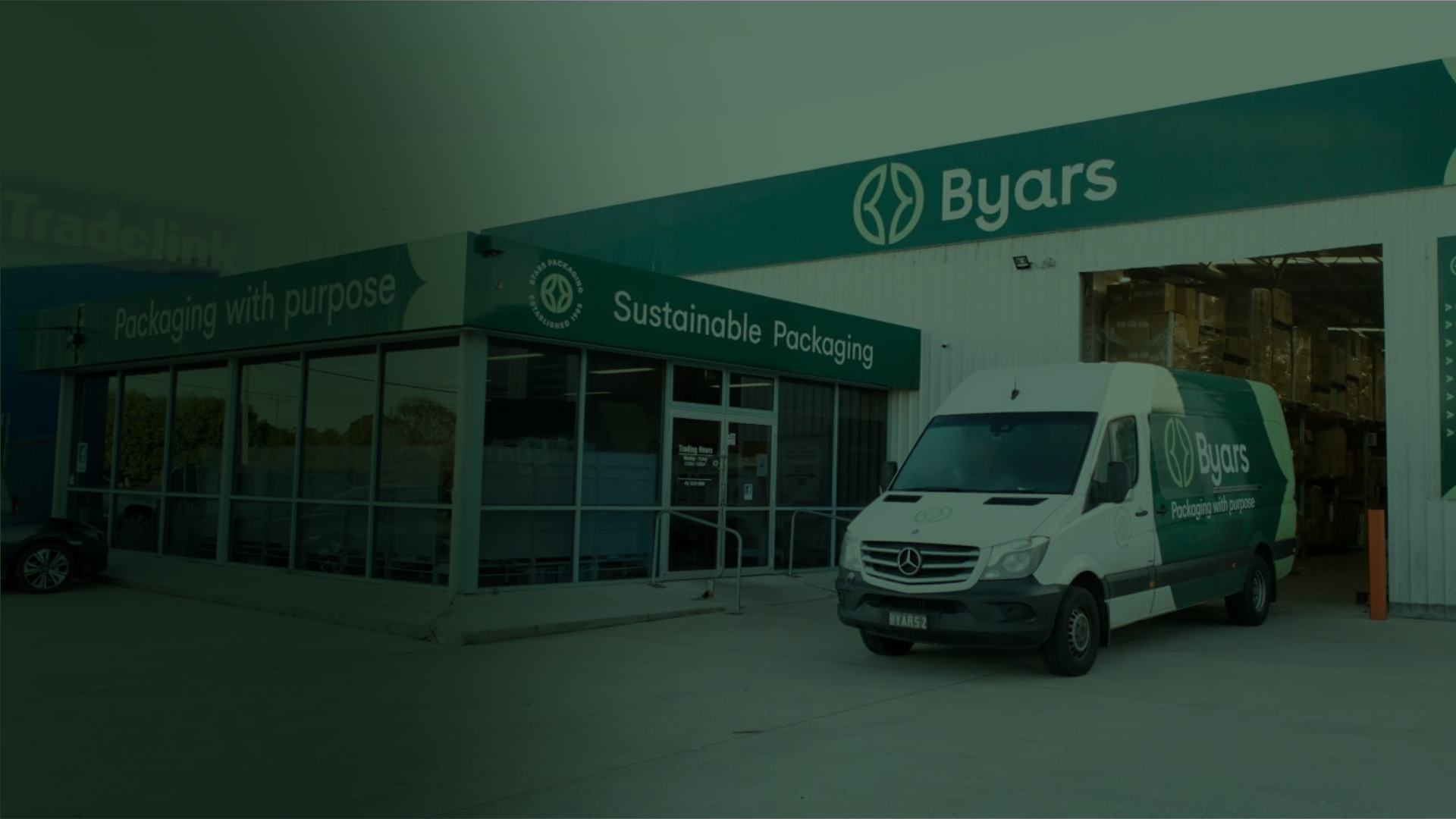 Byars delivery van and storefront — trade accounts open with 30-day terms