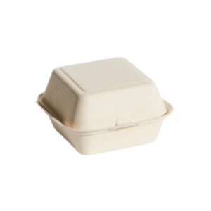 Sugarcane Hamburger Clamshell - Natural