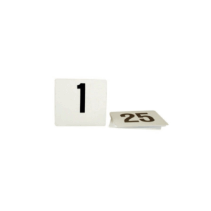 Table Number Set - Black on White - No 1 - 50