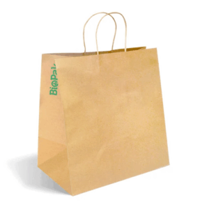 Takeaway Jumbo Brown Bag - Biopak - 370x355+220mm