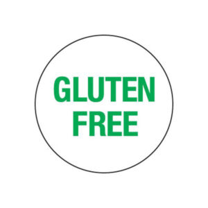 Gluten Free Label - 24mm Round