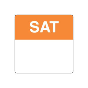 Day Dots Square - Saturday - 40mm - 500 per Roll