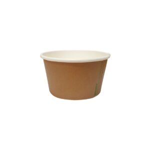 Paper Food Bowl PLA Lined - Kraft - 12oz