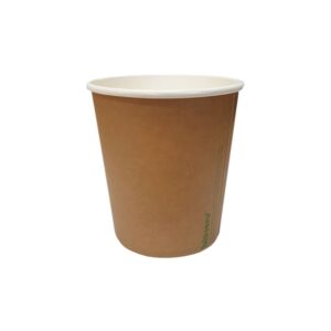 Paper Food Bowl PLA Lined - Kraft - 24oz