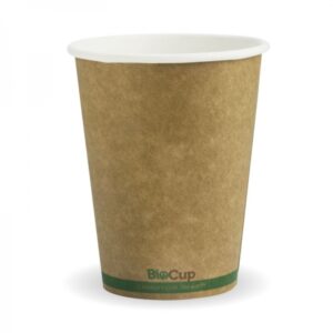 Biocup Kraft Green Stripe Single Wall - 12oz