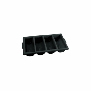 Cutlery Box - 4 Compartment - Black
