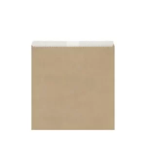 1 Long Greaseproof Lined Brown Bag - 17x14cm