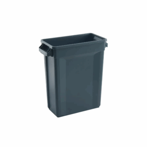 Slim Bin - 60LT - Grey - 570mm x 272mm x 632mm (H)