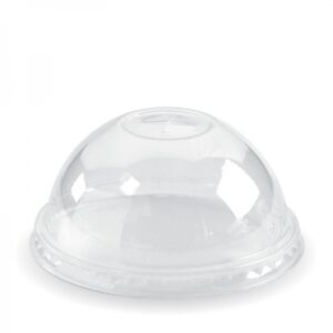Dome Lid with Straw Slot to suit 300-700ml PLA Bio Cups