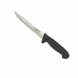 Boning Knife Straight and Narrow Curved Blade 15cm Black Handle