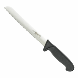 Bread Knife - 20cm - Serrated - Black Handle