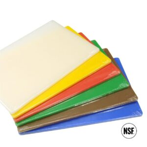 Cutting Board Set of 6 Colours PE - 381mm x 508mm x 19mm