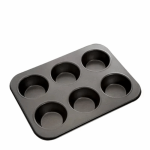 Muffin Tray - 6 Cup - Non Stick - Master Pro