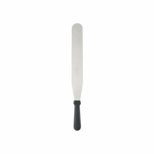 Spatula Straight Blade - Black Handle - 150mm