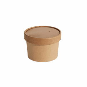 Kraft Tub & Lids - 8oz / 240ml