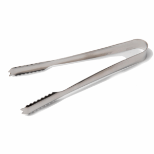 Ice Tongs Stainless Steel - Alligator Teeth - 175mm