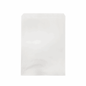 2 Long White Paper Bag - 24x18cm