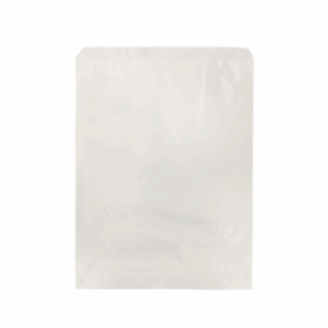 3 Long Greaseproof Lined White Bag