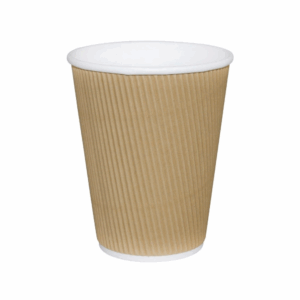Coffee Cup Ripple Cup Design - Natural - 12oz