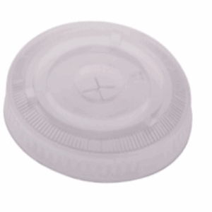 PET Flat Lid with Hole to suit 12-24oz RPET Cup