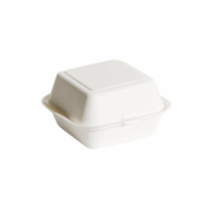 Sugarcane Hamburger Clamshell - White