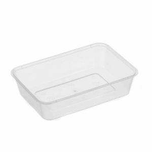 Rectangle Container Smooth 'G' - Clear - 500ml