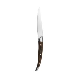 Cavalier Noble Point-Tip Steak Knife, Dark Brown, 242mm
