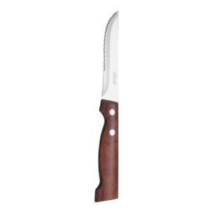 Arcos Point-Tip Steak Knife, Brown Pakkawood Handle, 220mm