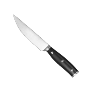 KH Kharve Jumbo Steak Knife, Black Bakelite, 235mm
