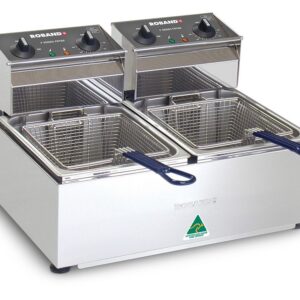Roband F25 Double Pan Countertop Fryer, 2 x 5 Litre, 2 x 10 Amp