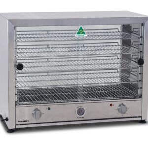 Roband Pie Master PM100 Pie Warmer, 100 Pies, Single-Side Glass Doors