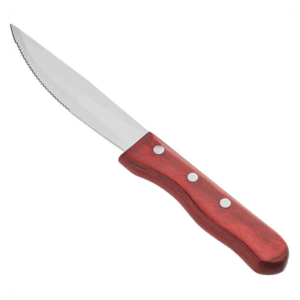 KH Kharve Pakkawood Jumbo Steak Knife, Red, 255mm